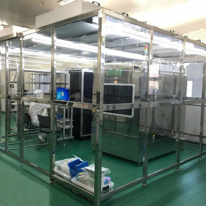 凈化棚產品配制 框架：以工業(yè)鋁材（或不銹鋼方通、鐵方通噴塑）